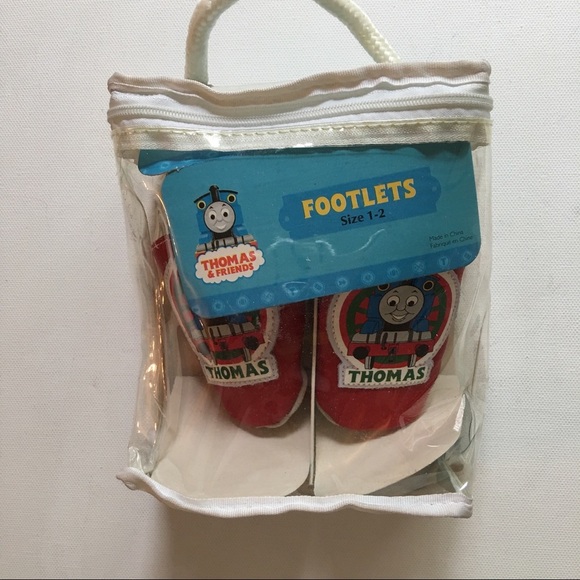 Thomas & Friends Red Leather Footies Baby Sz 1-2 - Picture 5 of 5